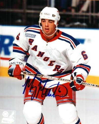 Manny Malhotra Autographed Signed 8X10 New York Rangers Photo - Autographs