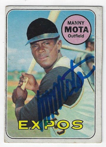 Manny Mota Autographed Signed 1969 Topps Card - Autographs