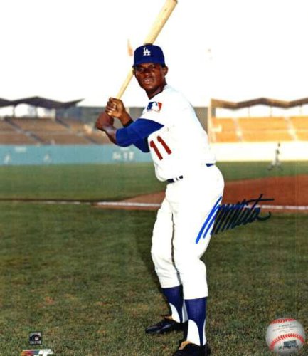 Manny Mota Autographed Signed Los Angeles Dodgers Photo - Autographs