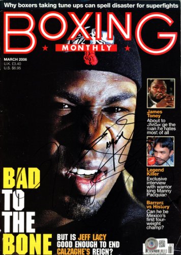 Manny Pacquiao & Jeff Lacy Autographed Signed Boxing Monthly Magazine Beckett Beckett 