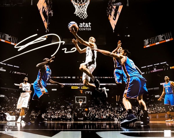 Manu Ginobili Autographed Signed Framed San Antonio Spurs 