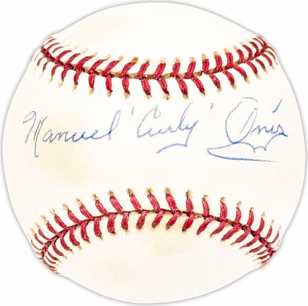 Manuel "Curly" Onis Autographed Signed Official Nl Baseball Brooklyn Dodgers Beckett Beckett Qr #Bm25774 