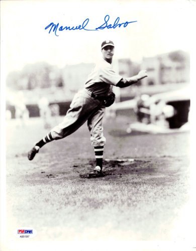 Manuel Manny Salvo Autographed Signed 8X10 Photo Boston Braves PSA/DNA 