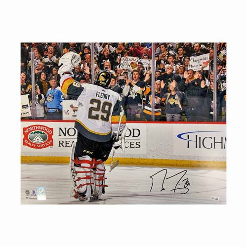 Marc-Andre Fleury Autographed Pittsburgh Penguins 2011 Winter