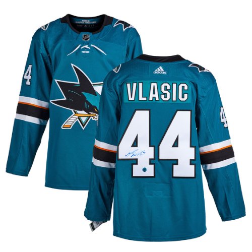 Marc-Edouard Vlasic Autographed Signed San Jose Sharks adidas Jersey