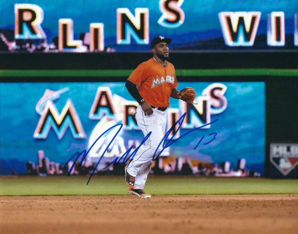 Marcell Ozuna Autographed Signed 8X10 Miami Marlins Photo - Autographs
