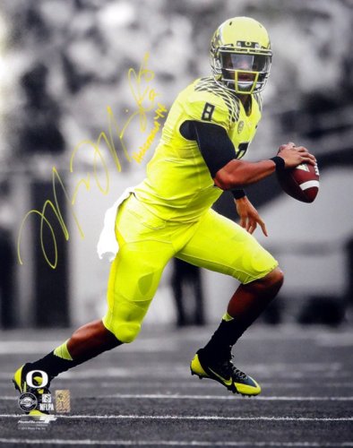 Marcus Mariota Autographed Signed 16X20 Photo Oregon Ducks "Heisman '14" Mm Holo #89884 