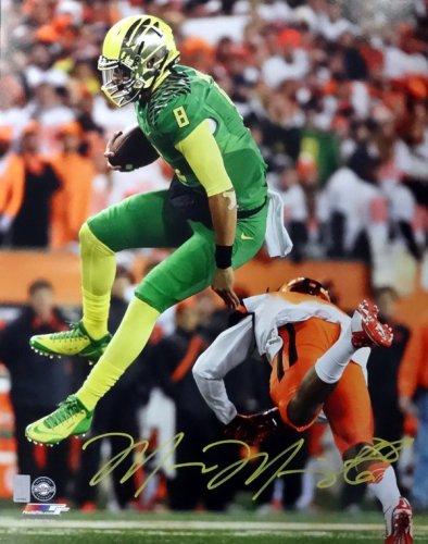 Marcus Mariota Autographed Signed 16X20 Photo Oregon Ducks Mm Holo #89222 