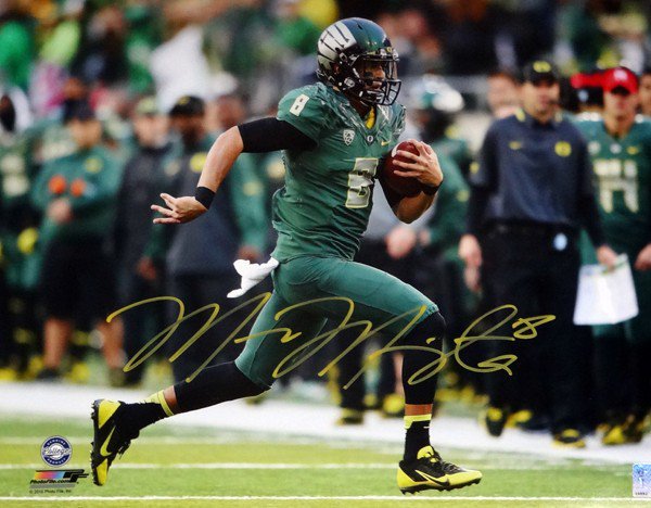 Marcus Mariota Autographed Signed 16X20 Photo Oregon Ducks Mm Holo #98164 