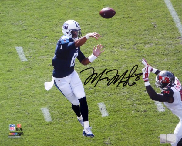 Marcus Mariota Autographed Signed 16X20 Photo Tennessee Titans First Game Mm Holo #94939 