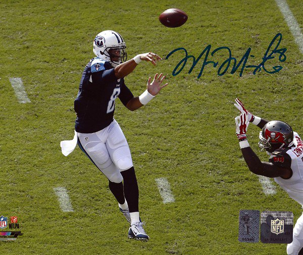Marcus Mariota Autographed Signed 8X10 Photo Tennessee Titans First Game Mm Holo #94938 