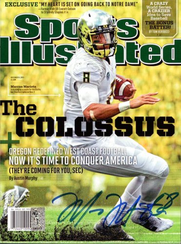 Marcus Mariota Autographed Signed Sports Illustrated Magazine Oregon Ducks Mm Holo #89202 
