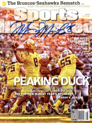 Marcus Mariota Autographed Signed Sports Illustrated Magazine Oregon Ducks Mm Holo #89203 