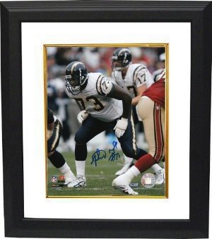 Marcus McNeill signed San Diego Chargers 8x10 Photo Custom Framing - GTSM Hologram