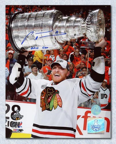 Marian Hossa Autographed Signed Chicago Blackhawks 2010 Stanley Cup 8x10 Photo