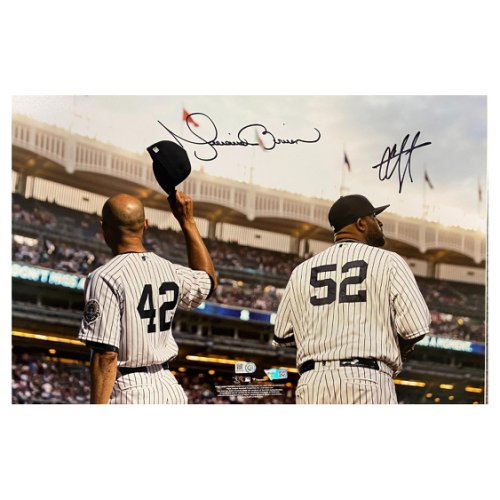 Mariano Rivera Autographed New York Yankees Jersey Inscribed Enter Sandman