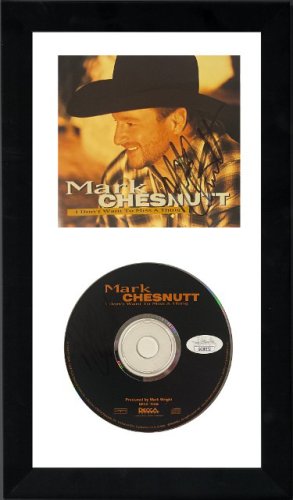 Mark Chesnutt Autographed Signed 1999 I Don't Want To Miss A Thing Album Cover w/ CD 6.5x12 Custom Framing- JSA #GG08252 & #GG08253 