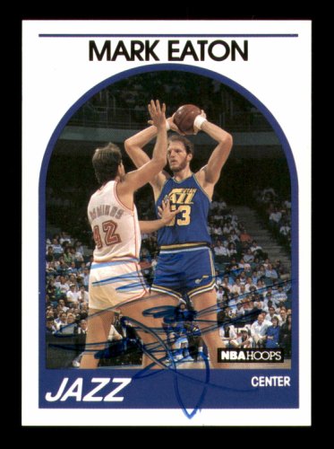 Mark Eaton Autographed Signed 1989-90 Hoops Card #155 Utah Jazz #219238