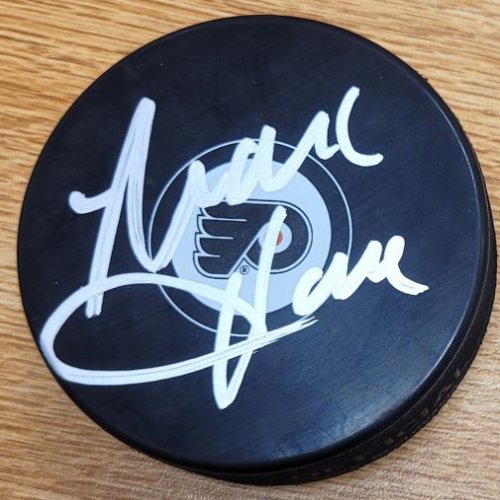 Mark Howe Autographed Signed Philadelphia Flyers Hockey Puck - Autographs