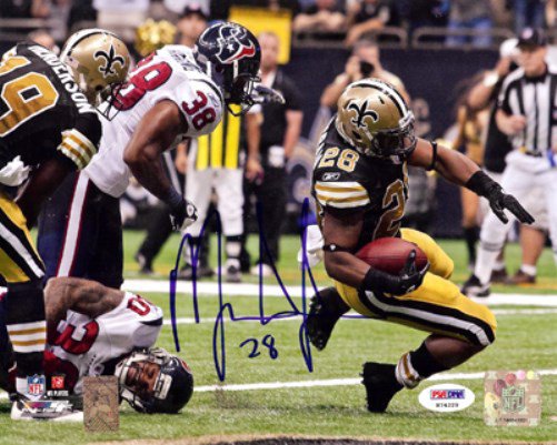 Mark Ingram Autographed 8X10 Photo New Orleans Saints PSA/DNA