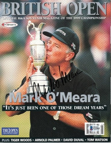Mark O'meara Autographed Signed 1999 British Open Program Beckett Authenticated 