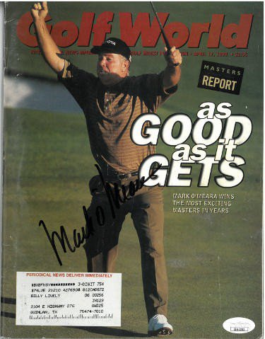 Mark O'Meara Autographed Signed Golf World Full Magazine April 17, 1998- JSA #EE63393 