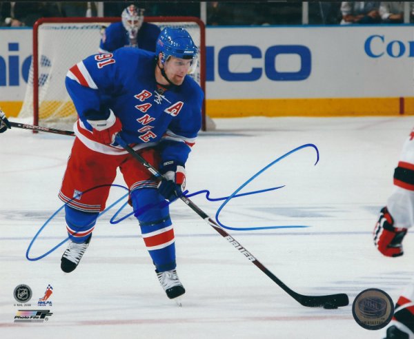 Markus Naslund Autographed Signed 8X10 New York Rangers Photo - Autographs