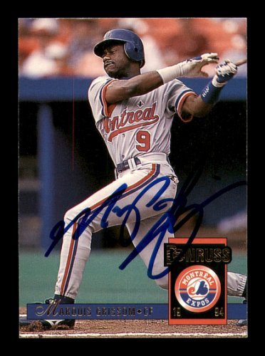 Marquis Grissom Autographed 1994 Donruss Card #37 Montreal Expos #184655