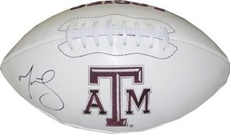 Martellus Bennett Autographed Signed Texas A&M Aggies Logo Football 