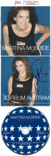 Martina McBride Autographed Signed 2001 Greatest Hits Album Back Cover w/ CD & Case- JSA #KK58084 