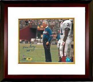 Marv Levy Autographed Signed Buffalo Bills 8X10 Photo HOF 01 Custom Framing - MAB Hologram 