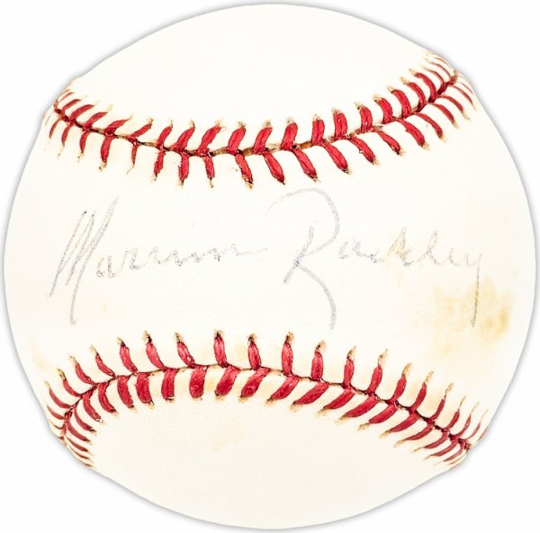 Marvin Rackley Autographed Signed Official Nl Baseball Brooklyn Dodgers Beckett Beckett Qr #Bm25778 