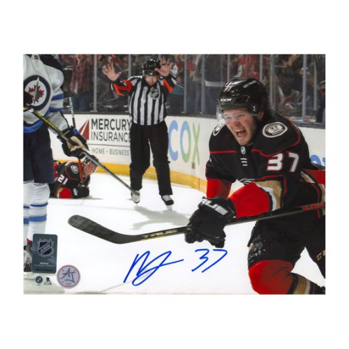 Mason McTavish Autographed Signed Anaheim Ducks 1st NHL Goal 8x10 Photo