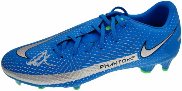 Mason Mount Autographed Signed Blue Nike Phantom Cleat Shoe Chelsea F.C. Size 9.5 Beckett Beckett 