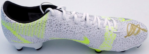 Mason Mount Autographed Signed Silver & Yellow Nike Mercurial Cleat Shoe Chelsea F.C. Size 10 Beckett Beckett 