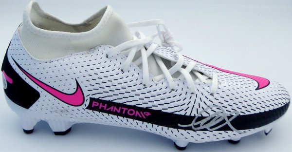 Mason Mount Autographed Signed White & Pink Nike Phantom Cleat Shoe Chelsea F.C. Size 9.5 Beckett Beckett 