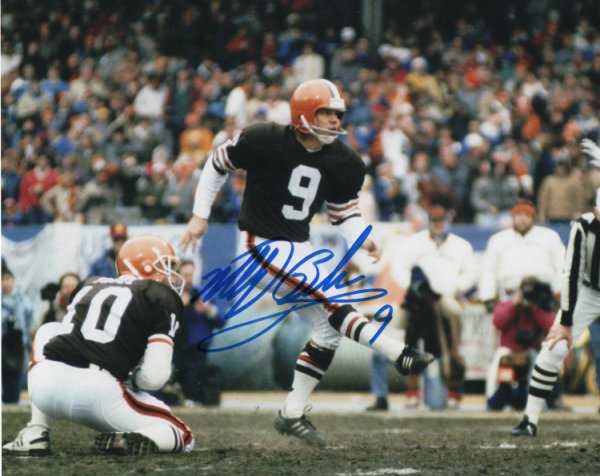Matt Bahr Cleveland Browns 8-2 8x10 Autographed Signed Photo - Certified Authentic 