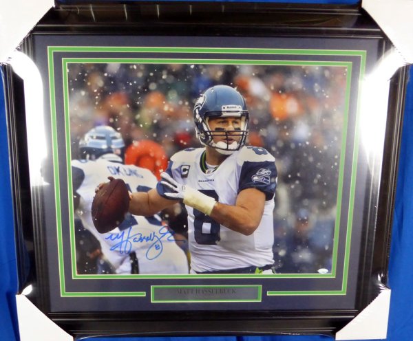 Matt Hasselbeck Autographed Signed Framed 16X20 Photo Seattle Seahawks Mcs Holo #48264 