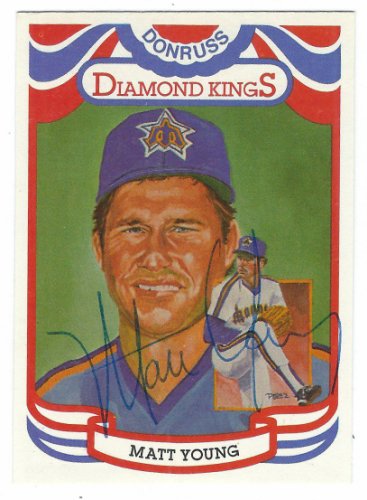 Matt Young Autographed Signed 1984 Donruss Diamond King - Autographs