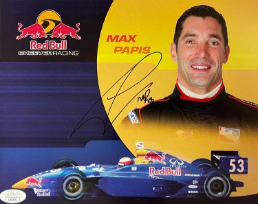 Max Papis Autographed Signed Red Bull Cheever Racing Indy Car 8x10 Photo #4- JSA #LL60510 