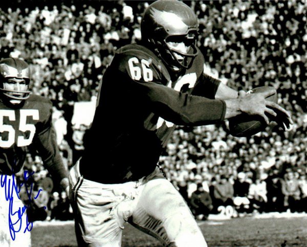 Maxie Baughan Autographed Signed 8X10 Photo - Philadelphia Eagles - Autographs