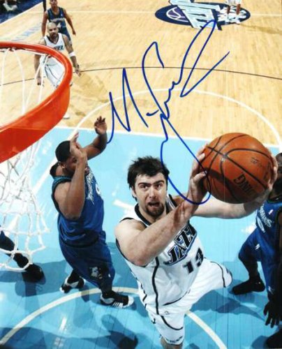 Mehmet Okur Autographed Signed Utah Jazz Photo - Autographs