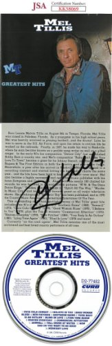 Mel Tillis Autographed Signed 1991 Greatest Hits Album Back Cover w/ CD & Case- JSA #KK58069 