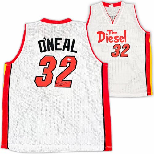 Miami Heat Shaquille Shaq O'neal Autographed Signed White Jersey Beckett Beckett Witness #215720 