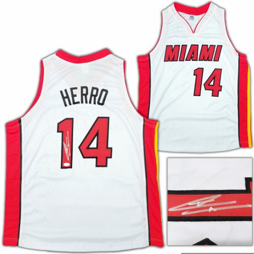 Miami Heat Tyler Herro Autographed White Jersey JSA