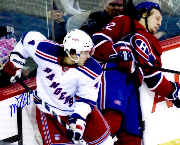 Michael Del Zotto Autographed Signed 8X10 New York Rangers Photo - Autographs