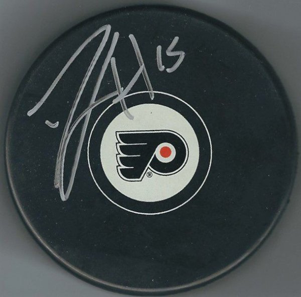 Michael Del Zotto Autographed Signed Philadelphia Flyers Hockey Puck - Autographs