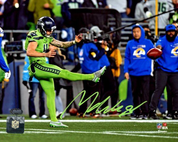 Michael Dickson Autographed Signed 8X10 Photo Seattle Seahawks Double Punt Mcs Holo #200284 