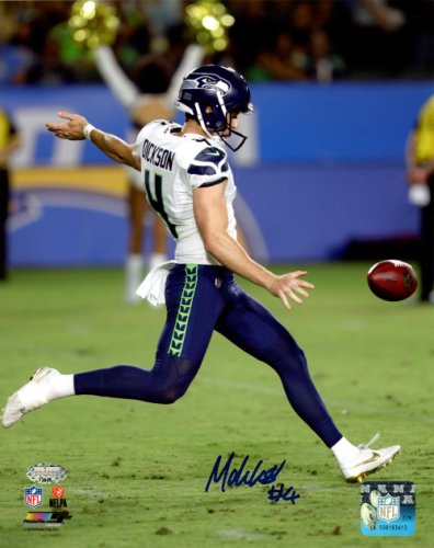 Michael Dickson Autographed Signed 8X10 Photo Seattle Seahawks Mcs Holo #138027 