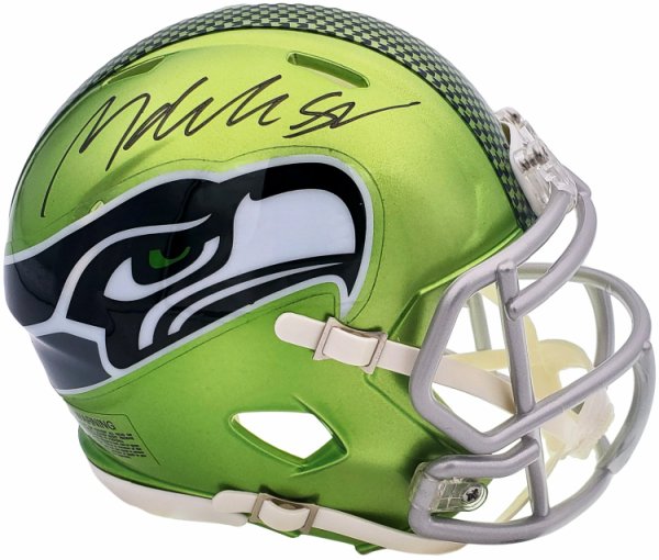 Michael Dickson Autographed Signed Seattle Seahawks Flash Green Speed Mini Helmet Mcs Holo #200271 